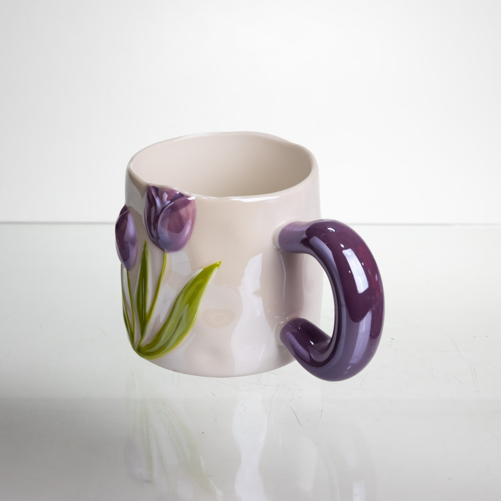 Зображення Чашка порцелянова Light House "Тюльпани" LG-30173 VIO 400 мл фіолетовий ИМ Light-Deco 2 