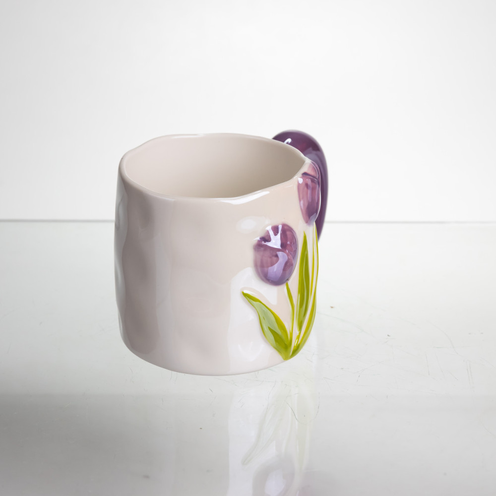 Зображення Чашка порцелянова Light House "Тюльпани" LG-30173 VIO 400 мл фіолетовий ИМ Light-Deco 3 
