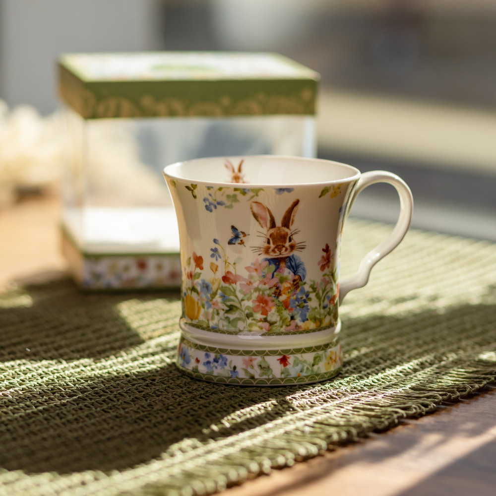 Зображення Чашка фарфорова Light House "Кролики в саду" LG-30218-300 малюнок 300 мл ИМ Light-Deco 1 