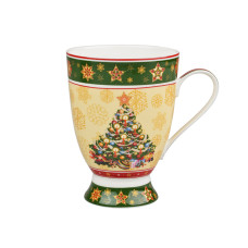 Чашка фарфоровая Lefard "Merry christmas Елка" 300 мл разноцветная (986-022)