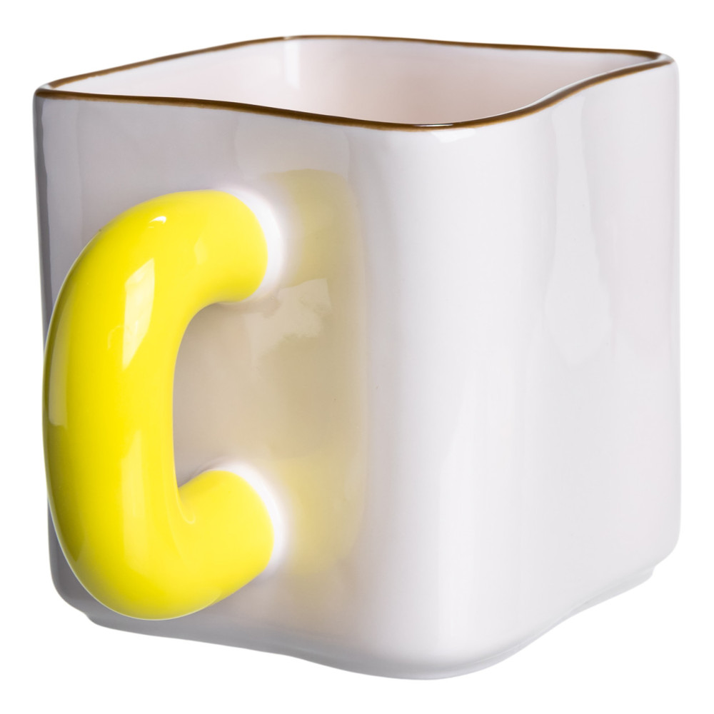 Зображення Чашка порцелянова Light House LG-30163 YL 500 мл біла з жовтим медальйоном "Губка Боб" на магніті ИМ Light-Deco 1 