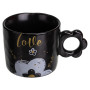 Зображення Чашка порцелянова Light House "Love" LG-30169 BK 250 мл чорна ИМ Light-Deco 