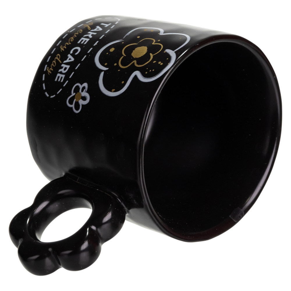 Зображення Чашка фарфорова Light House "TAKE CARE of every day" LG-30170 BK 250 мл чорна ИМ Light-Deco 3 