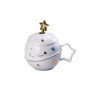 Изображение Чашка фарфоровая Space Walk 500мл с крышкой и ложкой Голубой HP8226BL ИМ Light-Deco 