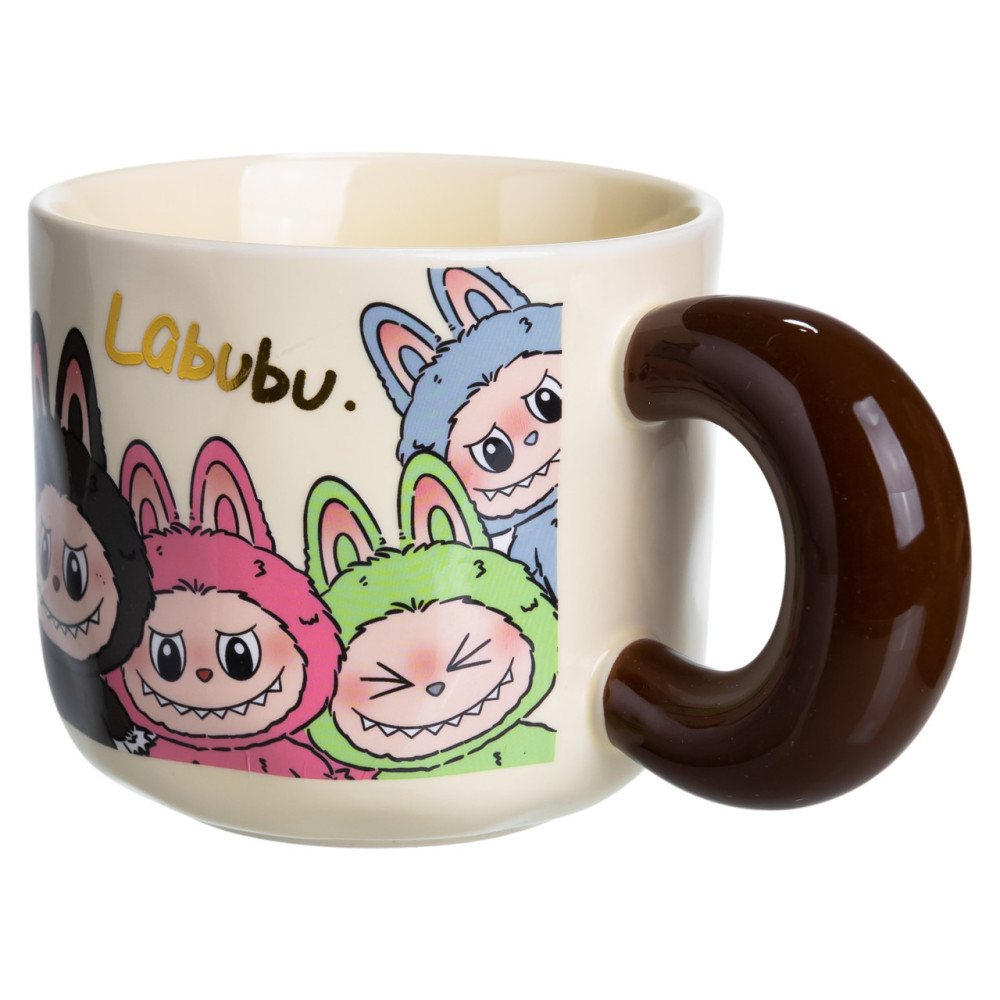 Зображення Чашка фарфорова Light House "Labubu" LG-30172-C BEG ​​400 мл бежева ИМ Light-Deco 2 
