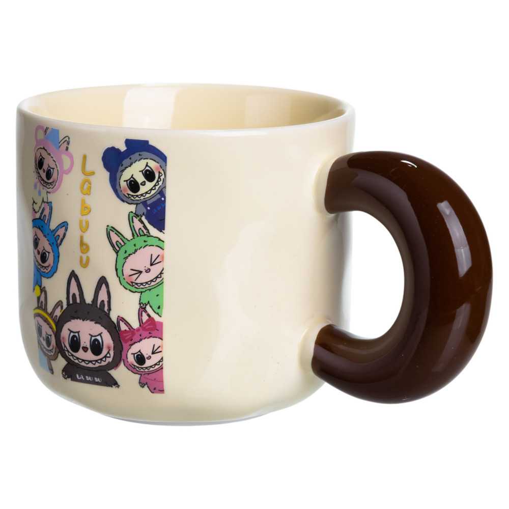 Зображення Чашка фарфорова Light House "Labubu" LG-30172-D BEG 400 мл бежева ИМ Light-Deco 2 