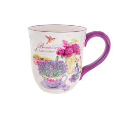 Чашка керамічна Lefard "Лаванда" 550 мл (858-0046)