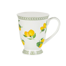 Чашка порцелянова Lefard "Амальфі" 350 мл (922-091) лимон