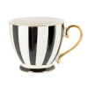 Чашка порцелянова Lefard "Біло-чорна смужка" 450 мл (922-111)