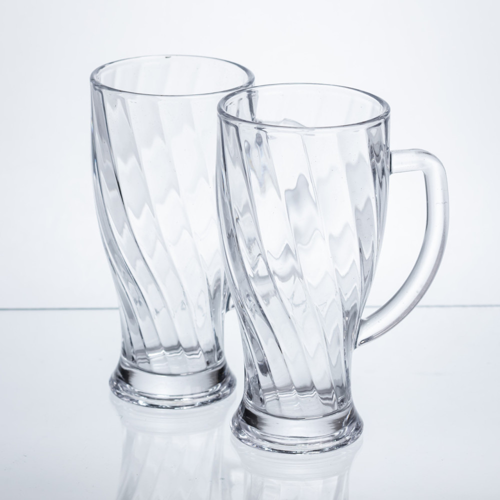 Изображение Набор кружек для пива Glass Mug стеклянных 2 штуки по 420 мл HP-17-59 ИМ Light-Deco 2 