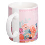 Зображення Чашка керамічна Light House з квітковим принтом 400 (мл) для чаю та кави (LG-20175) Рожева ИМ Light-Deco 2 