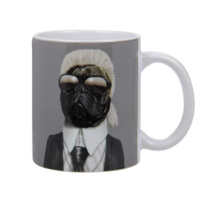 Чашка керамічна Lefard "Догмен" 340 мл сіра (138-001)