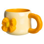 Зображення Чашка фарфорова Light House "Бант" LG-30198 BEG+OR 400 мл бежевий з жовтим на магніті. ИМ Light-Deco 2 