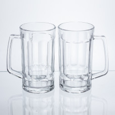 Набор кружек для пива Beer Stein стеклянных 2 штуки по 530 мл HP-17-60