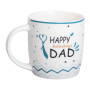 Зображення Чашка керамічна Light House 450 (мл) (LG-20152) з написом Happy holidays dad Біла ИМ Light-Deco 