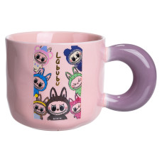 Чашка фарфоровая Labubu Brighten Your Day 400 (мл) подарочная кружка прикольная чашка для детей на подарок FM-22B