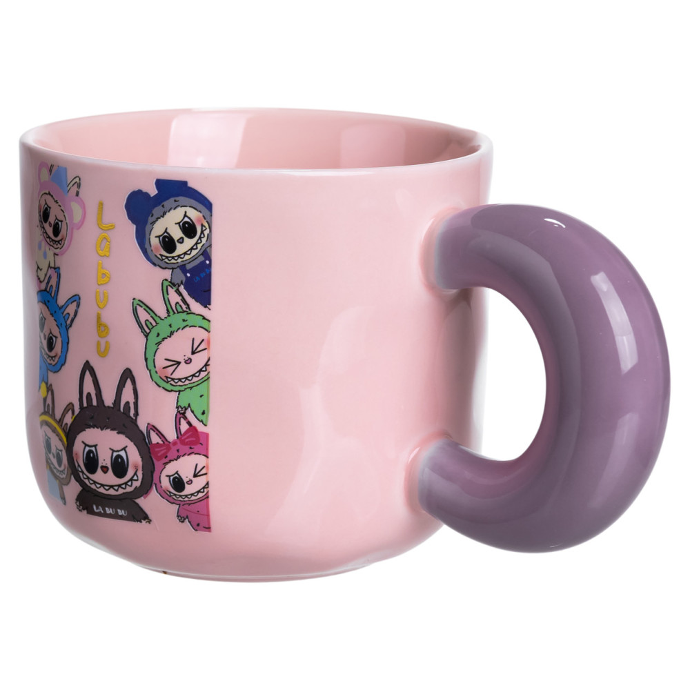 Зображення Чашка фарфоровая Labubu Brighten Your Day 400 (мл) подарочная кружка прикольная чашка для детей на подарок FM-22B ИМ Light-Deco 3 