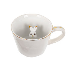 Чашка керамічна Light House "Кролик" 350 мл. 14,5 см білий (149-488)
