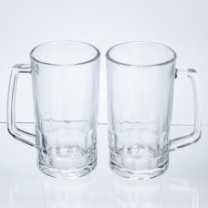 Набор кружек для пива Patterned Stein стеклянных 2 штуки по 530 мл HP-17-61