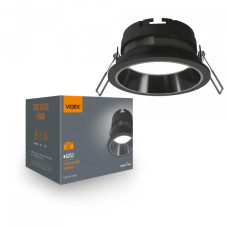 Світильник VIDEX під лампу GX53 врізний Чорний (VL-SPF28R-B)