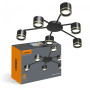 Изображение Люстра потолочная светодиодная под лампу GX53 VIDEX VL-SPF21B-BP черная ИМ Light-Deco 1 