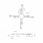 Изображение Люстра потолочная светодиодная под лампу GX53 VIDEX VL-SPF22B-B черная ИМ Light-Deco 3 