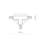 Изображение Соединитель Nowodvorski 8682 Ctls Recessed Power T Connector , Right 2 T-r2 IP20 Bl ИМ Light-Deco 3 