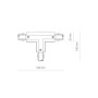 Изображение Соединитель Nowodvorski 8704 Ctls Power T Connector Right 2 T-r2 Bl ИМ Light-Deco 3 