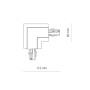 Изображение Соединитель Nowodvorski 8683 Ctls Recessed Power L Connector, Left IP20 Bl ИМ Light-Deco 3 