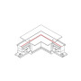 Изображение Соединитель Nowodvorski 8230 Ctls Recessed Power L Connector, Right IP20 Wh ИМ Light-Deco 2 