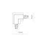 Изображение Соединитель Nowodvorski 8684 Ctls Recessed Power L Connector , Left IP20 Wh ИМ Light-Deco 3 