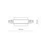 Изображение Соединитель Nowodvorski 8685 Ctls Recessed Power Straight Connector IP20 Bl ИМ Light-Deco 3 