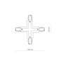 Изображение Соединитель Nowodvorski 8701 Ctls Power X Connector Wh ИМ Light-Deco 3 