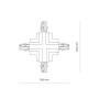 Изображение Соединитель Nowodvorski 8680 Ctls Recessed Power X Connector IP20 Bl ИМ Light-Deco 3 
