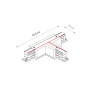 Зображення Соединитель Nowodvorski 8236 Ctls Power T Connector Left 2 T-l2 Wh ИМ Light-Deco 1 