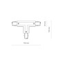 Изображение Соединитель Nowodvorski 8703 Ctls Power T Connector Right 2 T-r2 Wh ИМ Light-Deco 2 