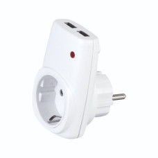 Розетка с заземлением + USB "AXIS" Розетка с заземлением + USB "AXIS"