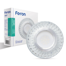 Світильник точковий вбудований Feron 7057 з LED підсвічуванням білий