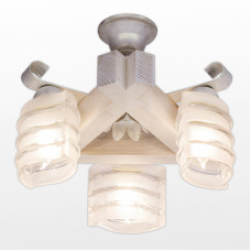 Люстра Light House DL-13393 белая на три лампы