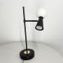 Зображення Чорна лампа з білим плафоном на два джерела світла ИМ Light-Deco 
