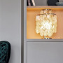 Зображення Срібна настільна лампа ATHELIA із перламутровими пластинами ИМ Light-Deco 4 
