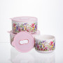 Зображення Контейнеры для еды фарфоровые Flowers 9,5/13/15 см Yiwu TS-3P-2 ИМ Light-Deco 3 