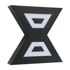 Світильник настінний фасадний світлодіодний HOROZ ELECTRIC "METROPOL-12" 12W LED 4200K (нейтральне світло) чорний