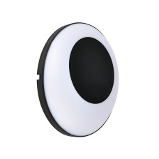 Світильник настінний фасадний світлодіодний HOROZ ELECTRIC "CLEMENT" 24W LED 4200K (нейтральне світло) чорний з білим