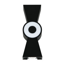 Світильник настінний фасадний світлодіодний HOROZ ELECTRIC "LAGOS" 12W LED 4200K (нейтральне світло) чорний