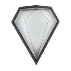 Світильник настінний фасадний світлодіодний HOROZ ELECTRIC "CARAT" 12W LED 4200K (нейтральне світло) чорний