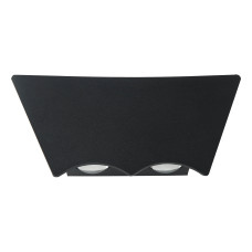 Світильник настінний фасадний світлодіодний HOROZ ELECTRIC "BAT-6" 6W LED 4200K (нейтральне світло) чорний