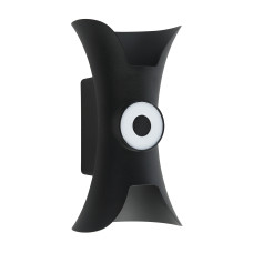 Світильник настінний фасадний світлодіодний HOROZ ELECTRIC "SCADA" 12W LED 4200K (нейтральне світло) чорний