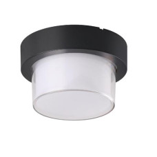 Світильник настінний фасадний світлодіодний HOROZ ELECTRIC "SUGA-12/RO" 12W LED 4200K (нейтральне світло) чорний