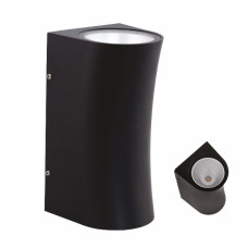 Світильник настінний фасадний світлодіодний HOROZ ELECTRIC "SERVI" 12W LED 4200K (нейтральне світло) чорний